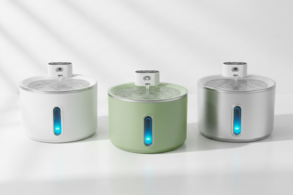 Trois fontaines corrigées — module pompe blanc